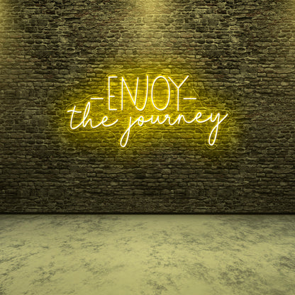 Enjoy The Journey Gym Neon Sign