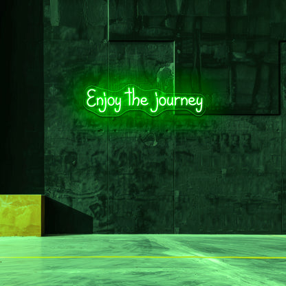 Enjoy The Journey Neon Sign Travel Wall Art Led Sign Lights