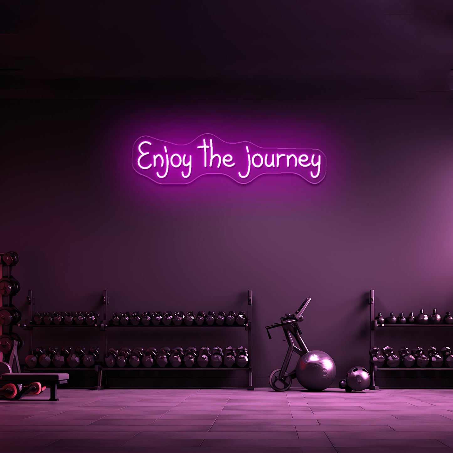 Enjoy The Journey Neon Sign Travel Wall Art Led Sign Lights