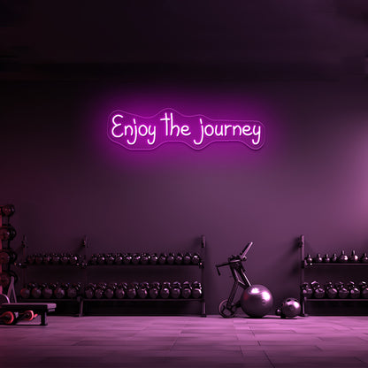 Enjoy The Journey Neon Sign Travel Wall Art Led Sign Lights