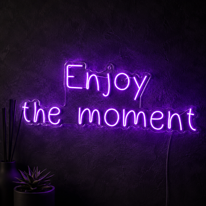 Enjoy The Moment LED Neon Sign - 01 Original Product Image
