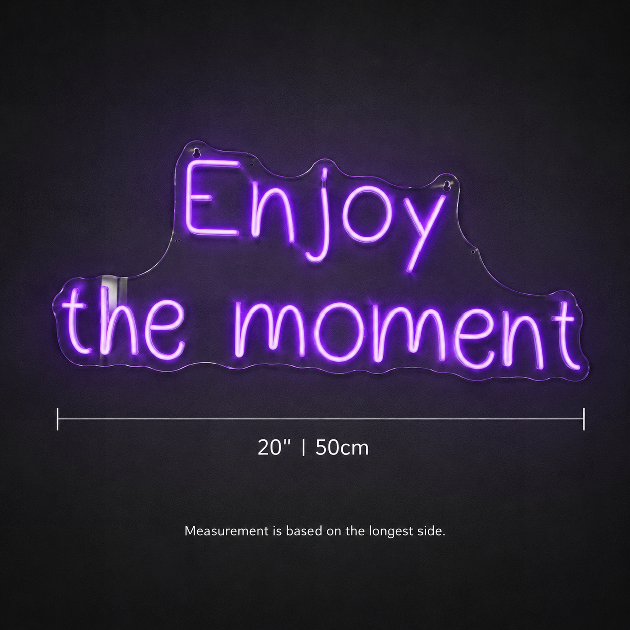 Enjoy The Moment LED Neon Sign - 04 Size Image