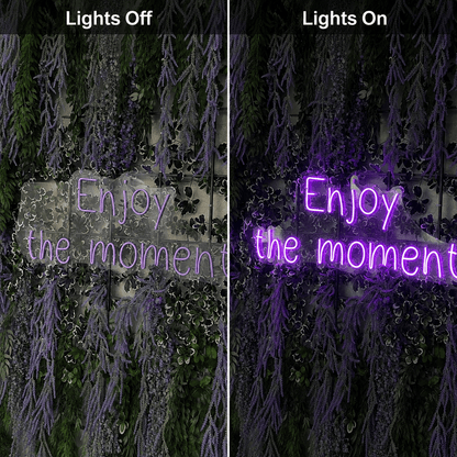Enjoy The Moment LED Neon Sign - Shineneon