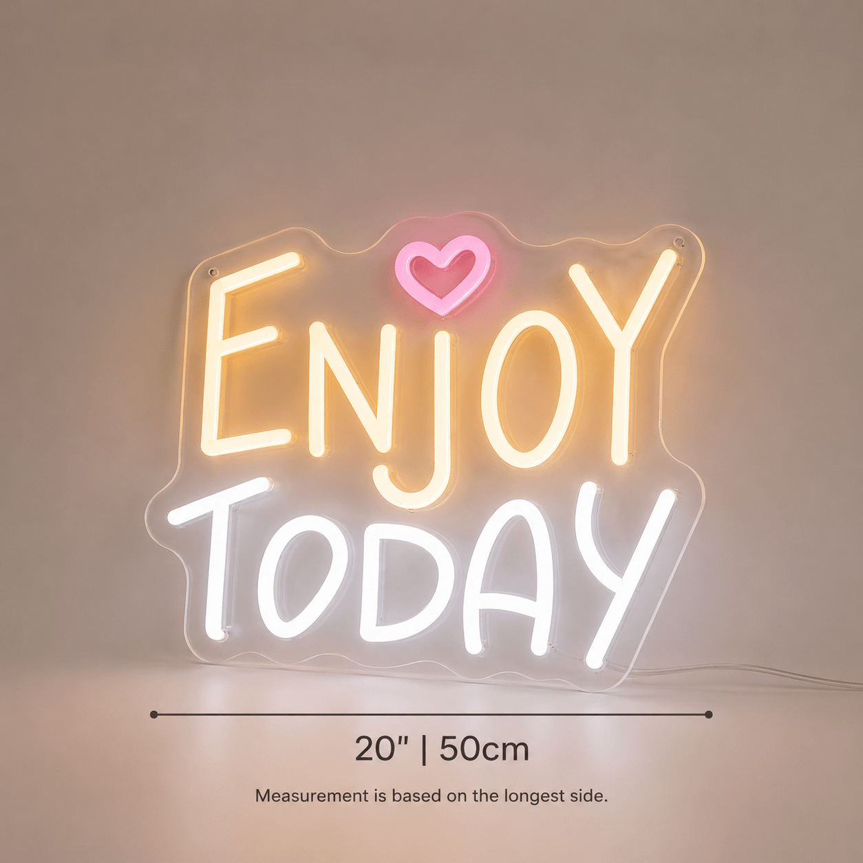 Enjoy Today LED Neon Sign Bedroom Wall Art - Shineneon