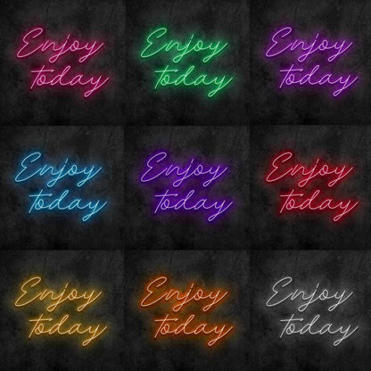 Enjoy Today Led Neon Sign For Wall Decor - Shineneon