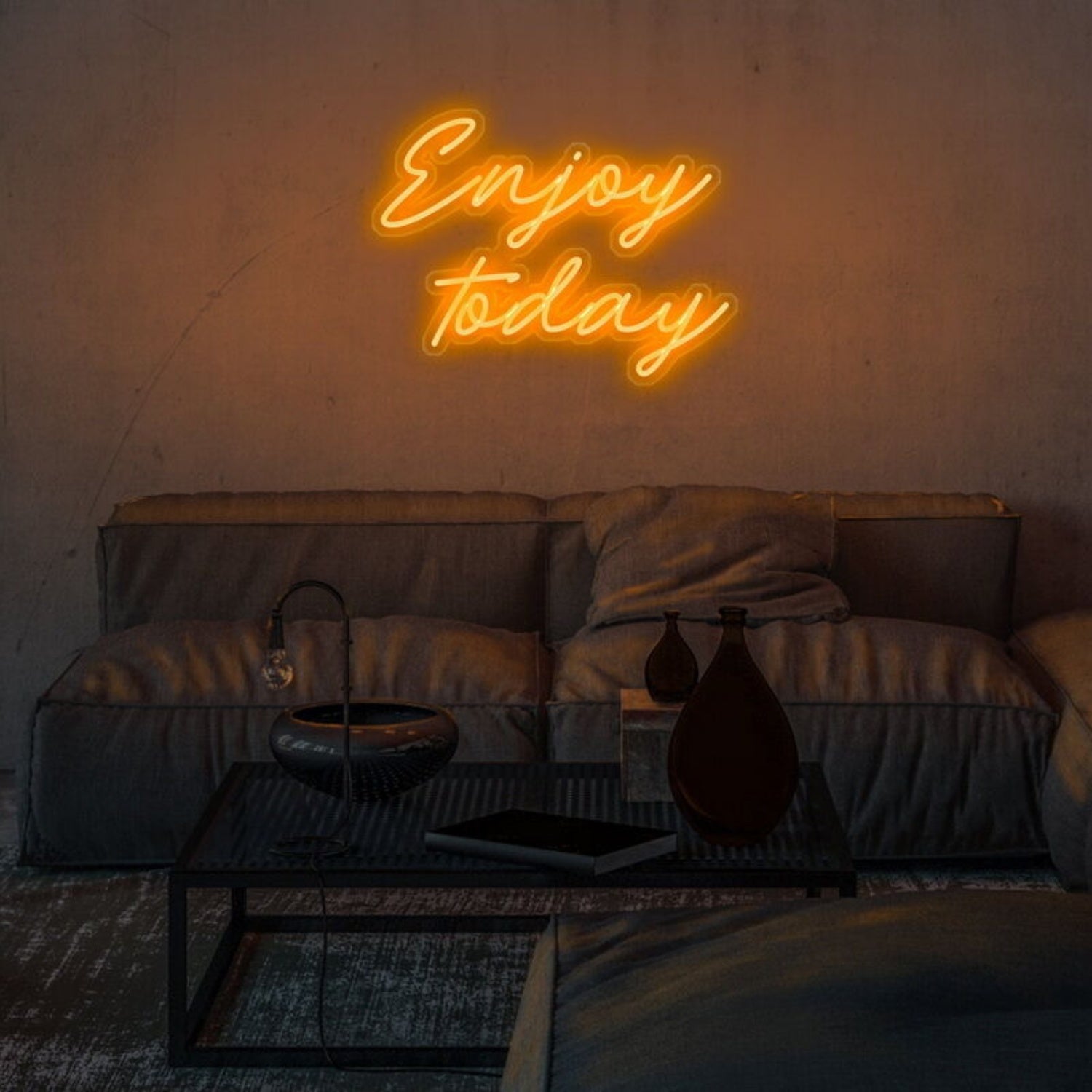Enjoy Today Led Neon Sign Fuplifting And Positive Spaces - Shineneon