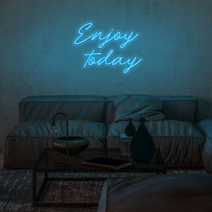 Enjoy Today Led Neon Sign Fuplifting And Positive Spaces - Shineneon