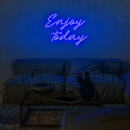 Enjoy Today Led Neon Sign Fuplifting And Positive Spaces - Shineneon