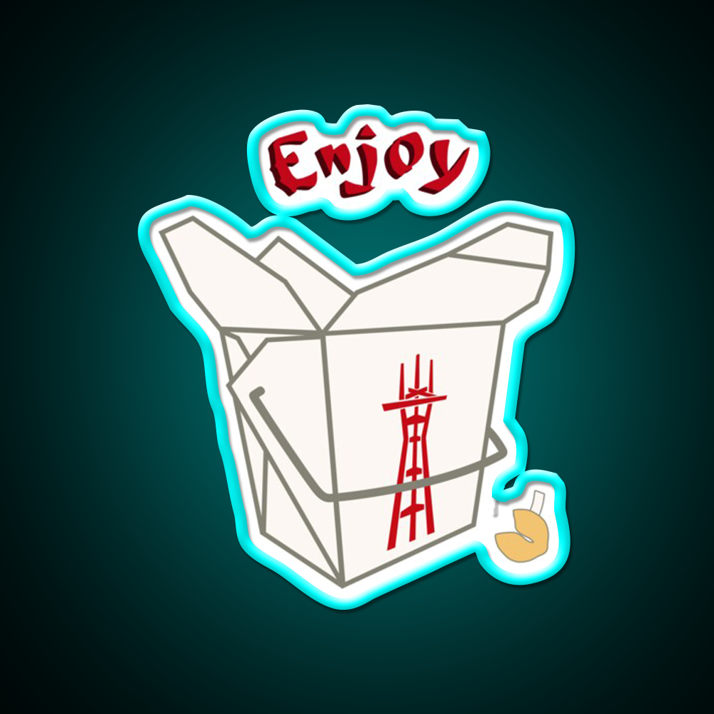 Enjoy Twin Peaks Led Neon Sign Chinese Food Rgb Color