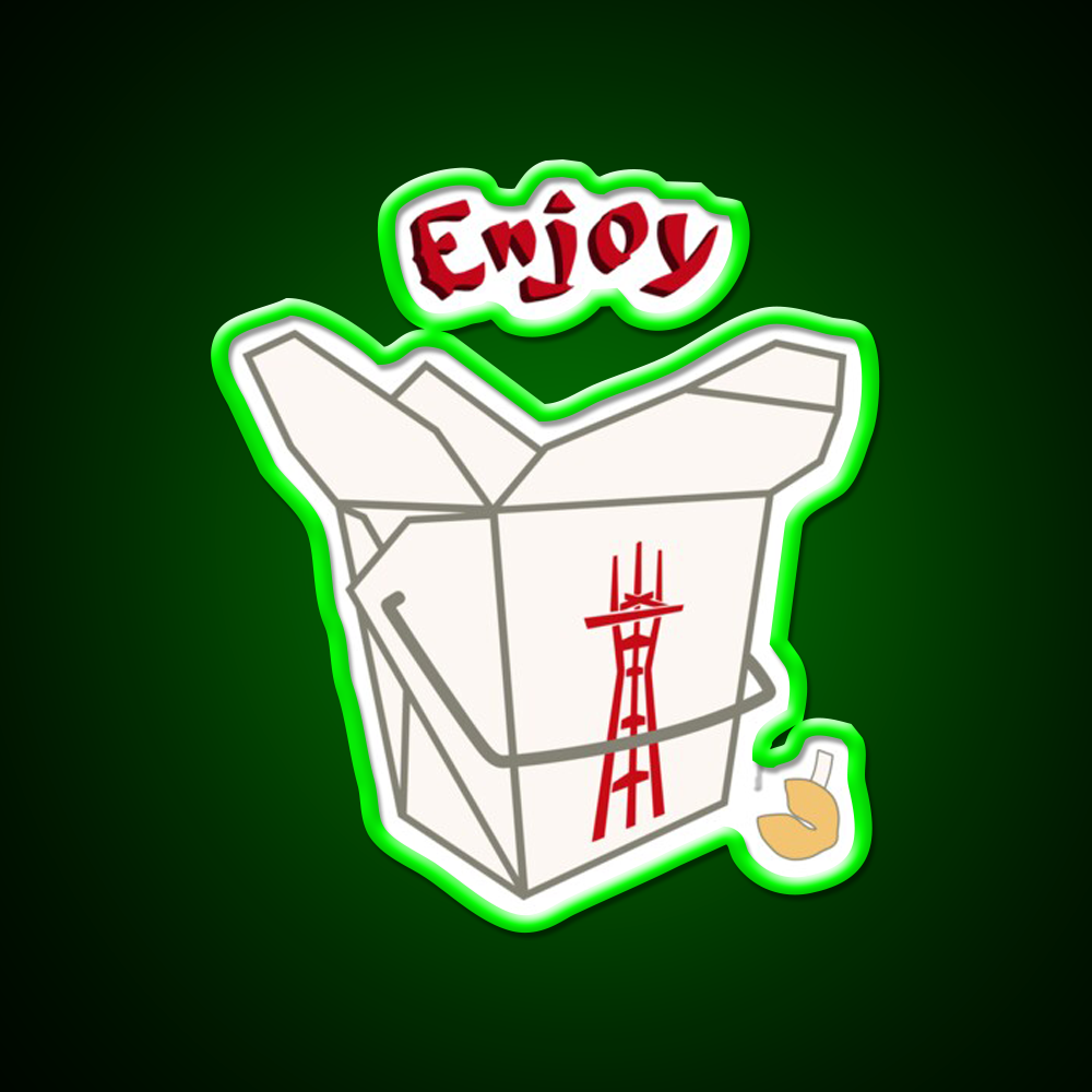 Enjoy Twin Peaks Led Neon Sign Chinese Food Rgb Color