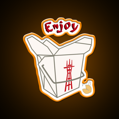 Enjoy Twin Peaks Led Neon Sign Chinese Food Rgb Color