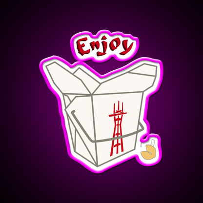 Enjoy Twin Peaks Led Neon Sign Chinese Food Rgb Color