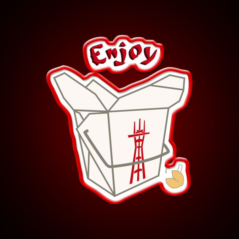 Enjoy Twin Peaks Led Neon Sign Chinese Food Rgb Color