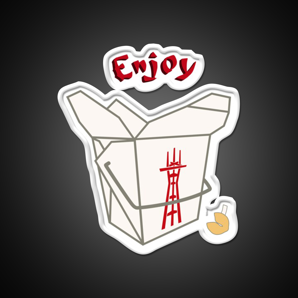 Enjoy Twin Peaks Led Neon Sign Chinese Food Rgb Color