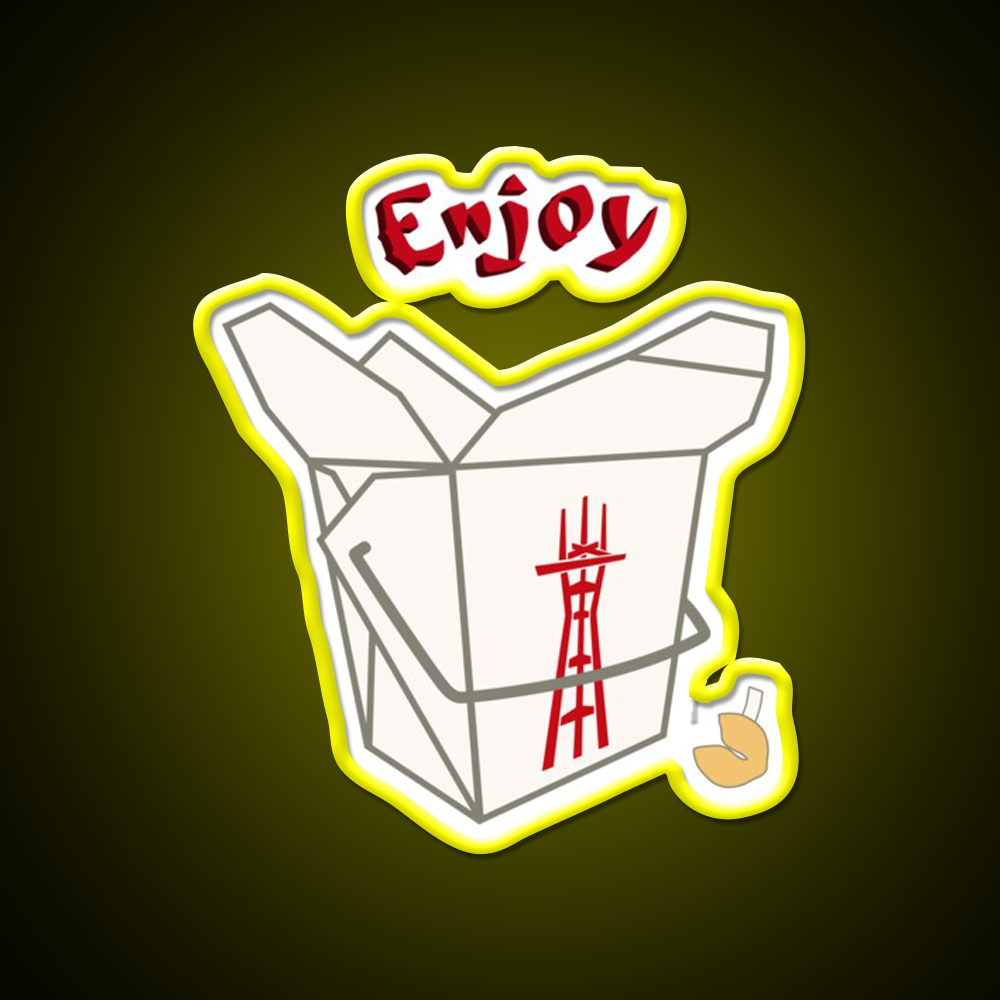 Enjoy Twin Peaks Led Neon Sign Chinese Food Rgb Color