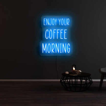 Enjoy Your Coffee Morning Led Neon Sign | Shineneon