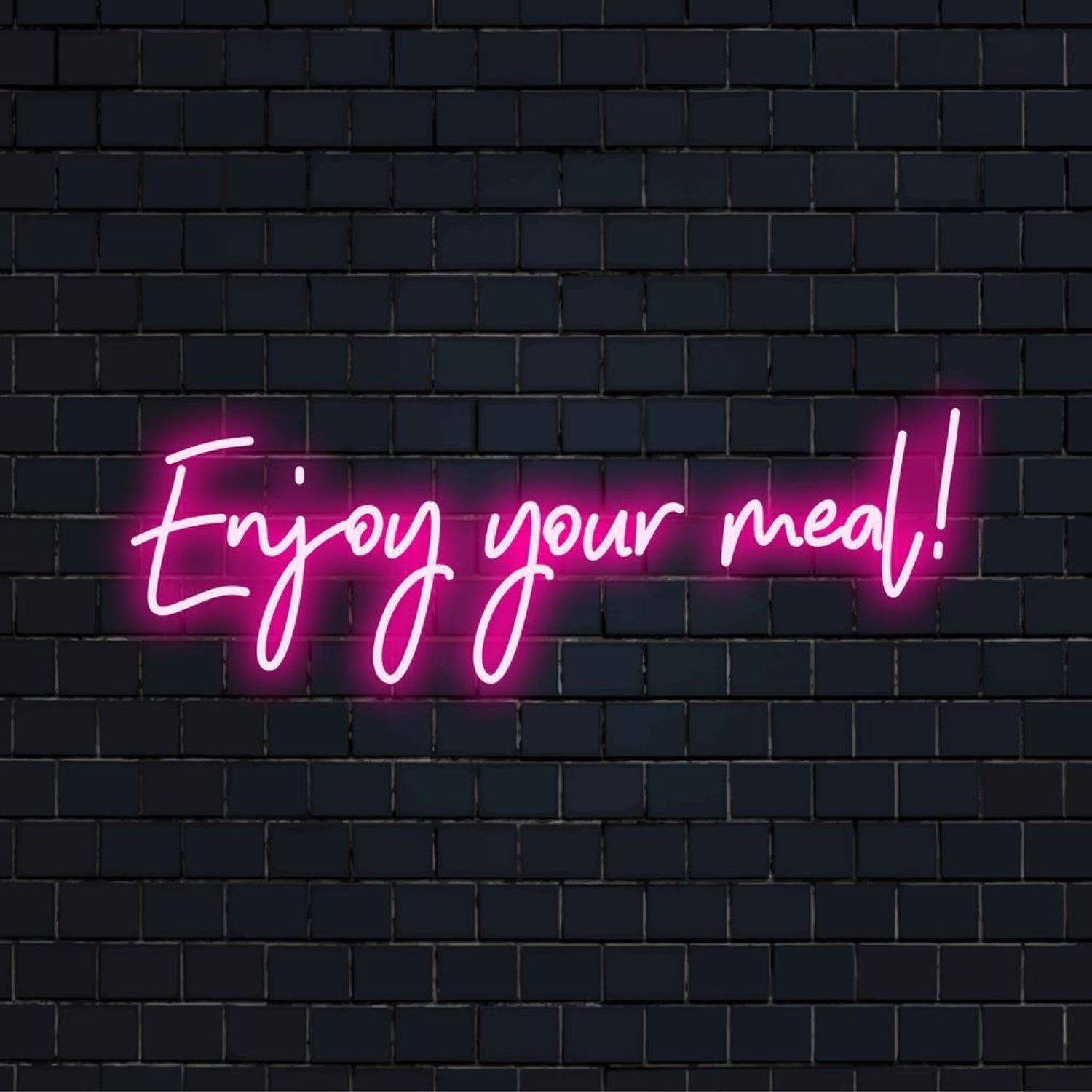 Enjoy Your Meal Pink Glow Led Neon Sign For Restaurant Cafe Home Dining Decor | Shineneon