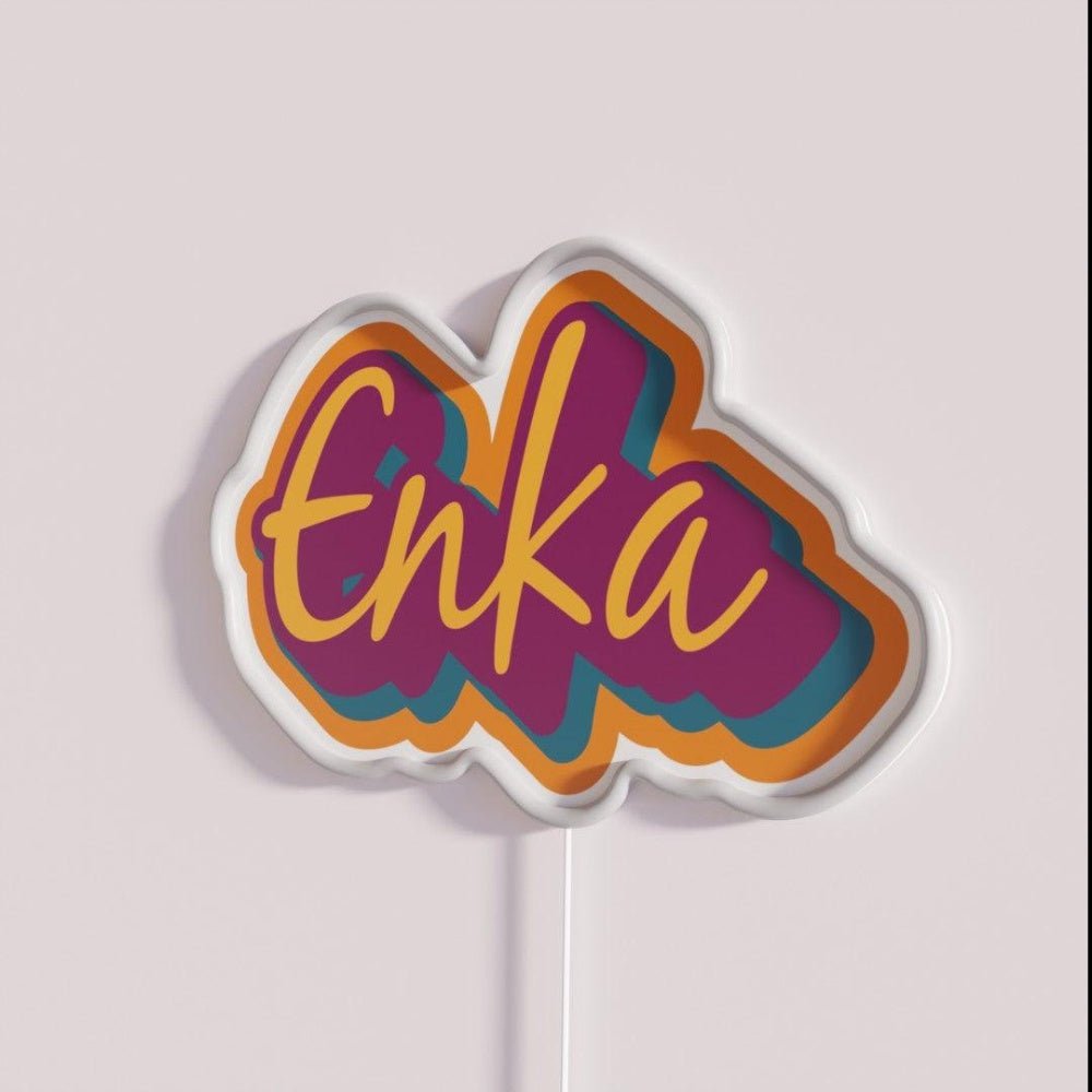 Enka In Orange Rgb Led Neon Sign - Shineneon