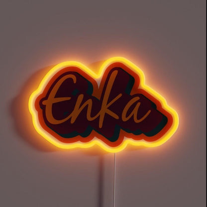 Enka In Orange Rgb Led Neon Sign - Shineneon