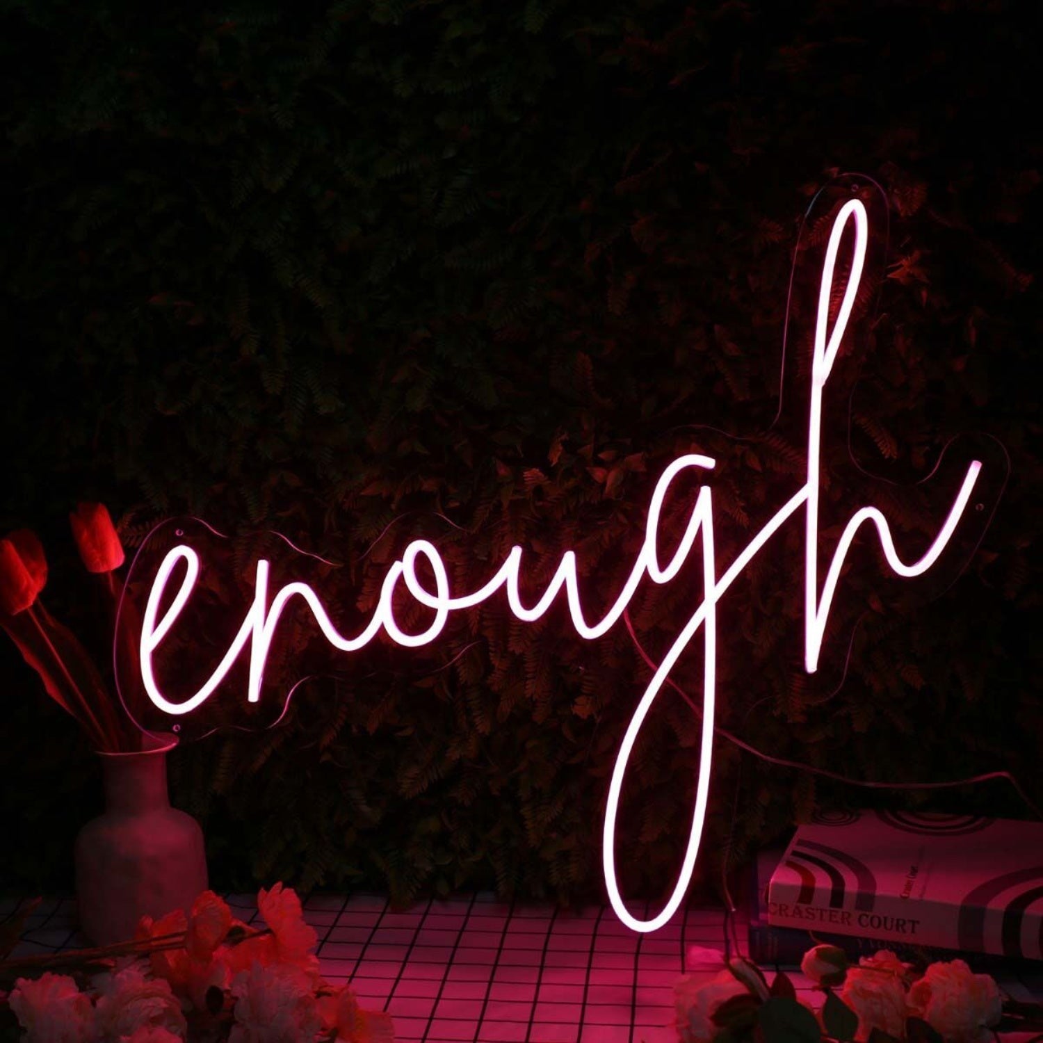 Enough Red Led Neon Sign - Shineneon