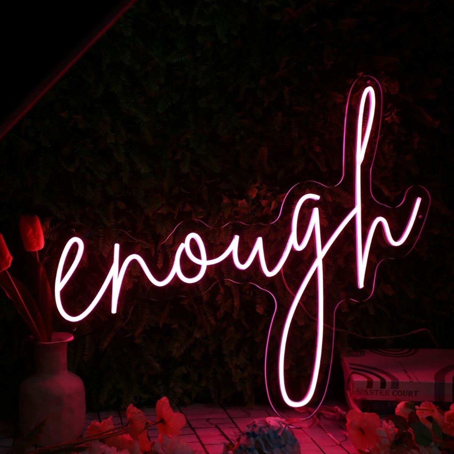 Enough Red Led Neon Sign - Shineneon