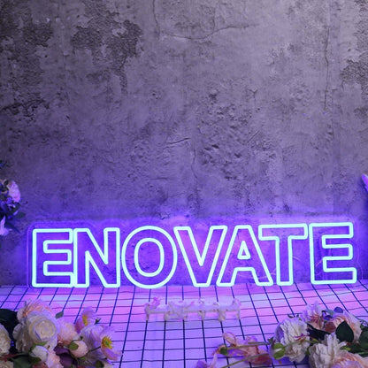 Enovate Blue Led Neon Sign - Shineneon