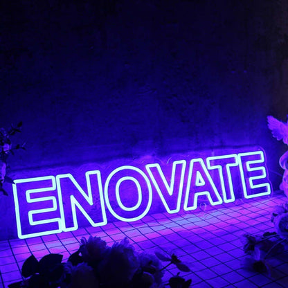 Enovate Blue Led Neon Sign - Shineneon