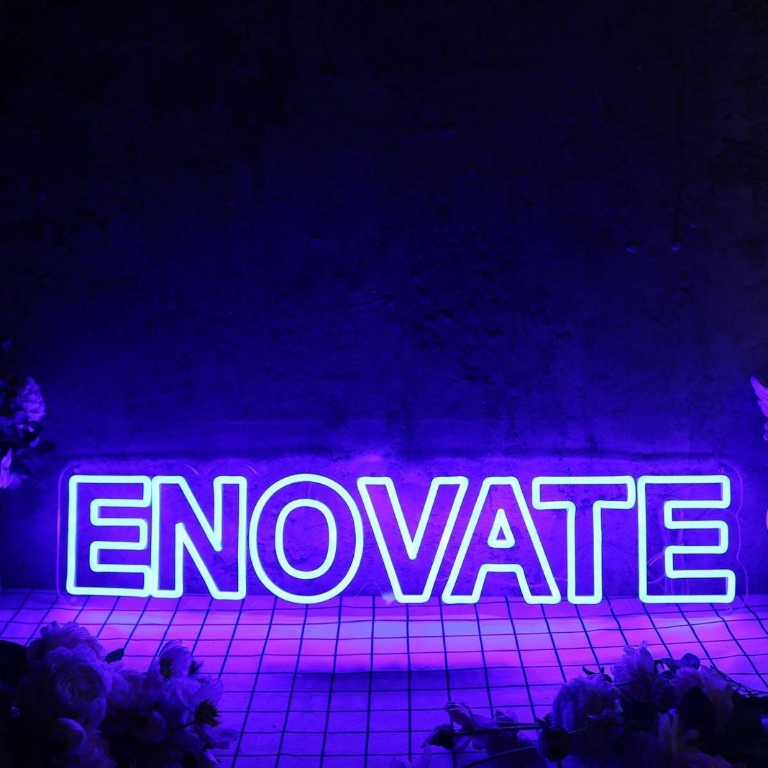 Enovate Blue Led Neon Sign - Shineneon