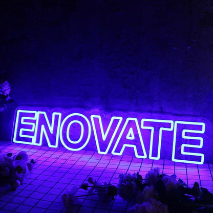 Enovate Blue Led Neon Sign - Shineneon