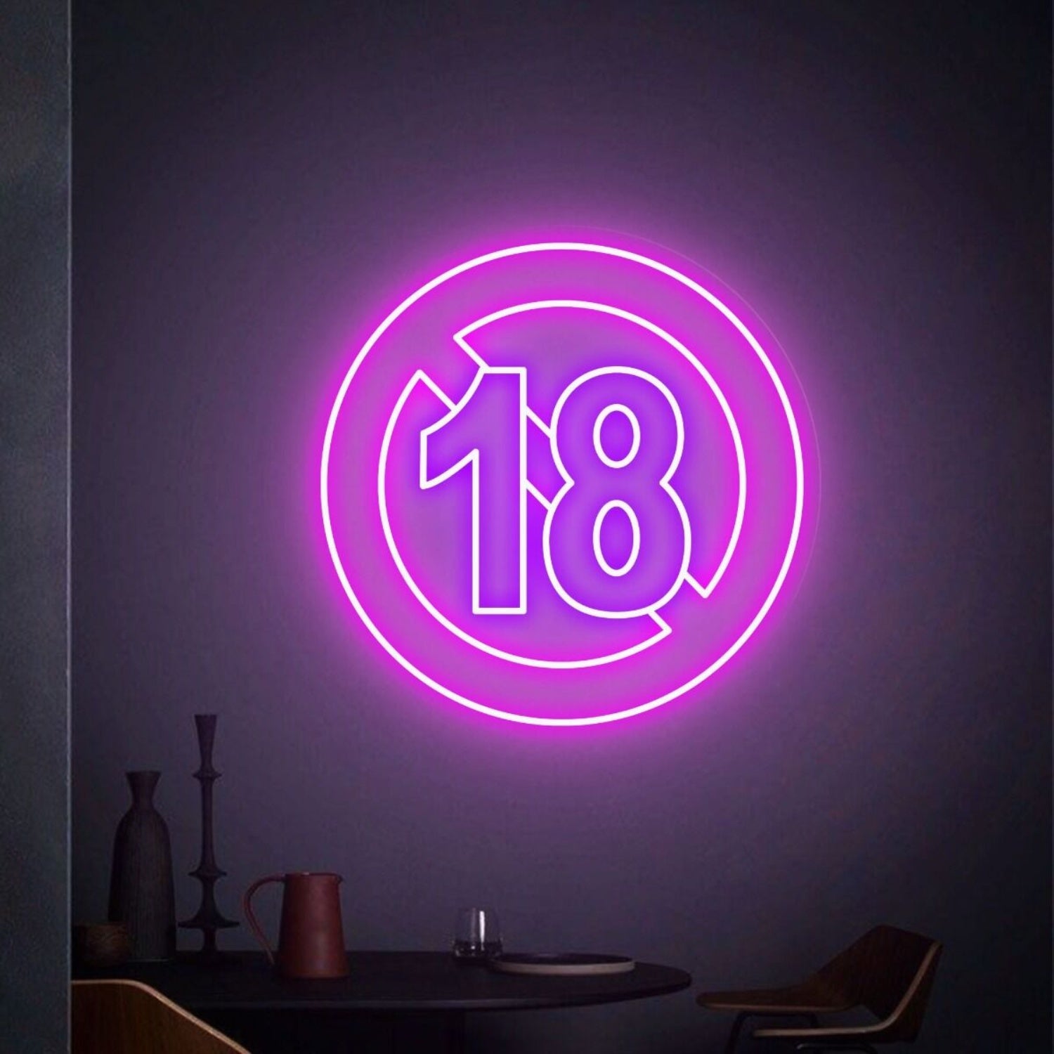 Entertainment Space With 18 Neon Sign Adults Only Neon Sign | Shineneon