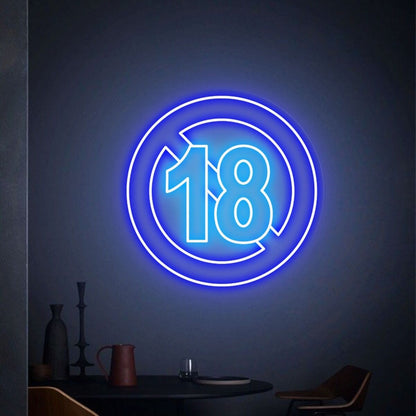 Entertainment Space With 18 Neon Sign Adults Only Neon Sign | Shineneon