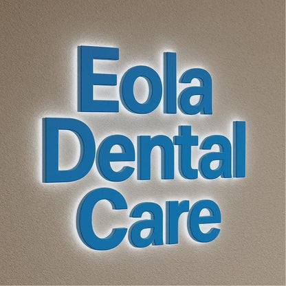 Eola Dental Care 3D Frontlit And Backlit Channel Letter Led Light Sign - Shineneon