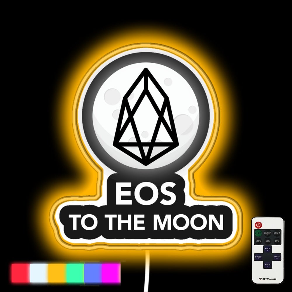 Eos Coin Neon Gift To The Moon Led Neon Sign - Shineneon
