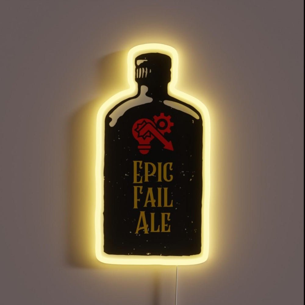 Epic Fail Ale Military Jargon Slang Illustration Rgb Led Neon Sign - Shineneon