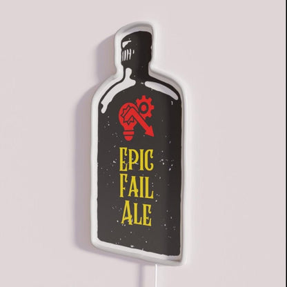 Epic Fail Ale Military Jargon Slang Illustration Rgb Led Neon Sign - Shineneon