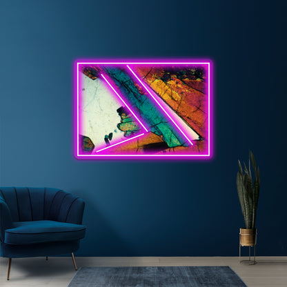 Epidote Blades In Quartz Wall Artwork Neon Signs