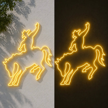 Equestrian Horse Rider Vintage LED Neon Sign - Shineneon