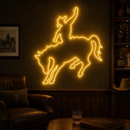 Equestrian Horse Rider Vintage LED Neon Sign - Shineneon