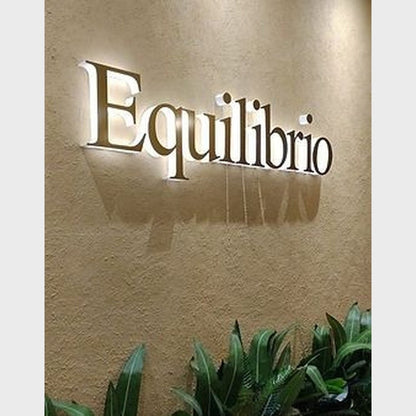 Equilibrio 3D Backlit Channel Letters Led Light Sign - Shineneon