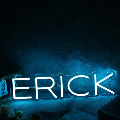 Erick Blue Name Led Neon Sign - Shineneon