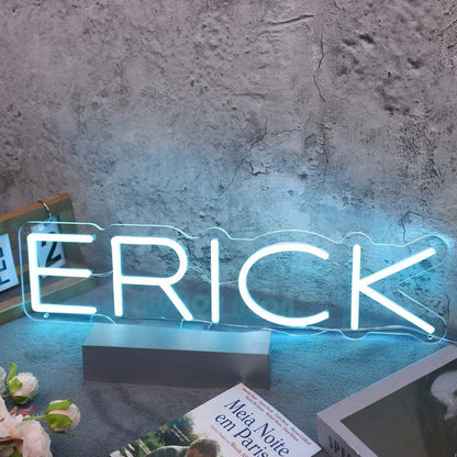 Erick Blue Name Led Neon Sign - Shineneon