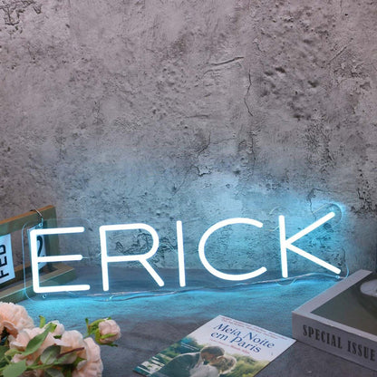 Erick Blue Name Led Neon Sign - Shineneon