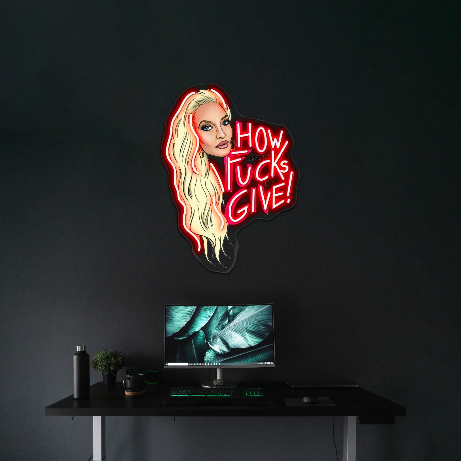 Erika Jayne How Many Do I Give Artwork Custom Neon Led Sign | Shineneon