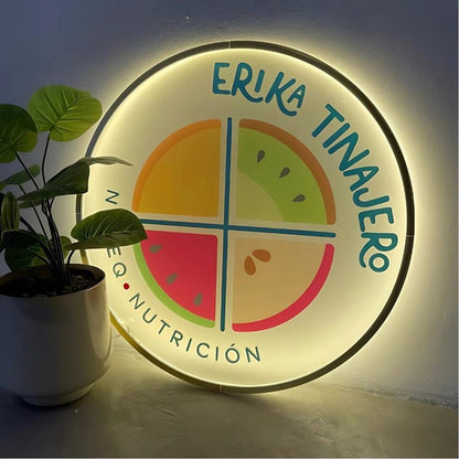 Erika Tinajero Acrylic Business Logo Sign - Shineneon