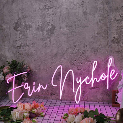 Erin Nychole Pink Led Neon Sign - Shineneon