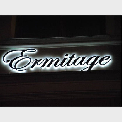Ermitage 3D Backlit Channel Letters Led Light Sign - Shineneon