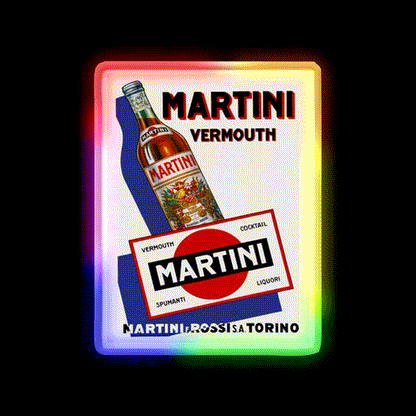 Ermouth Spumanti Sparklings Cocktail Bar Decor Led Neon Sign Rgb Color - LED neon sign close-up detail