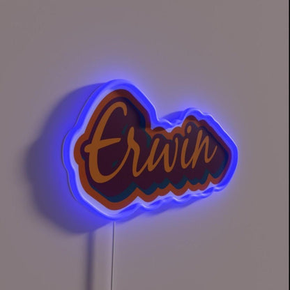Erwin Orange Rgb Led Neon Sign - Shineneon