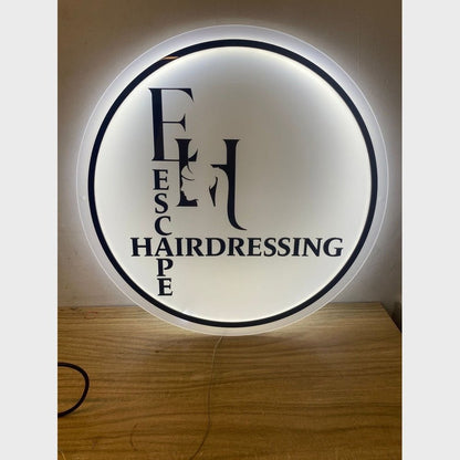 Escape Hairdressing Acrylic Business Logo Sign - Shineneon