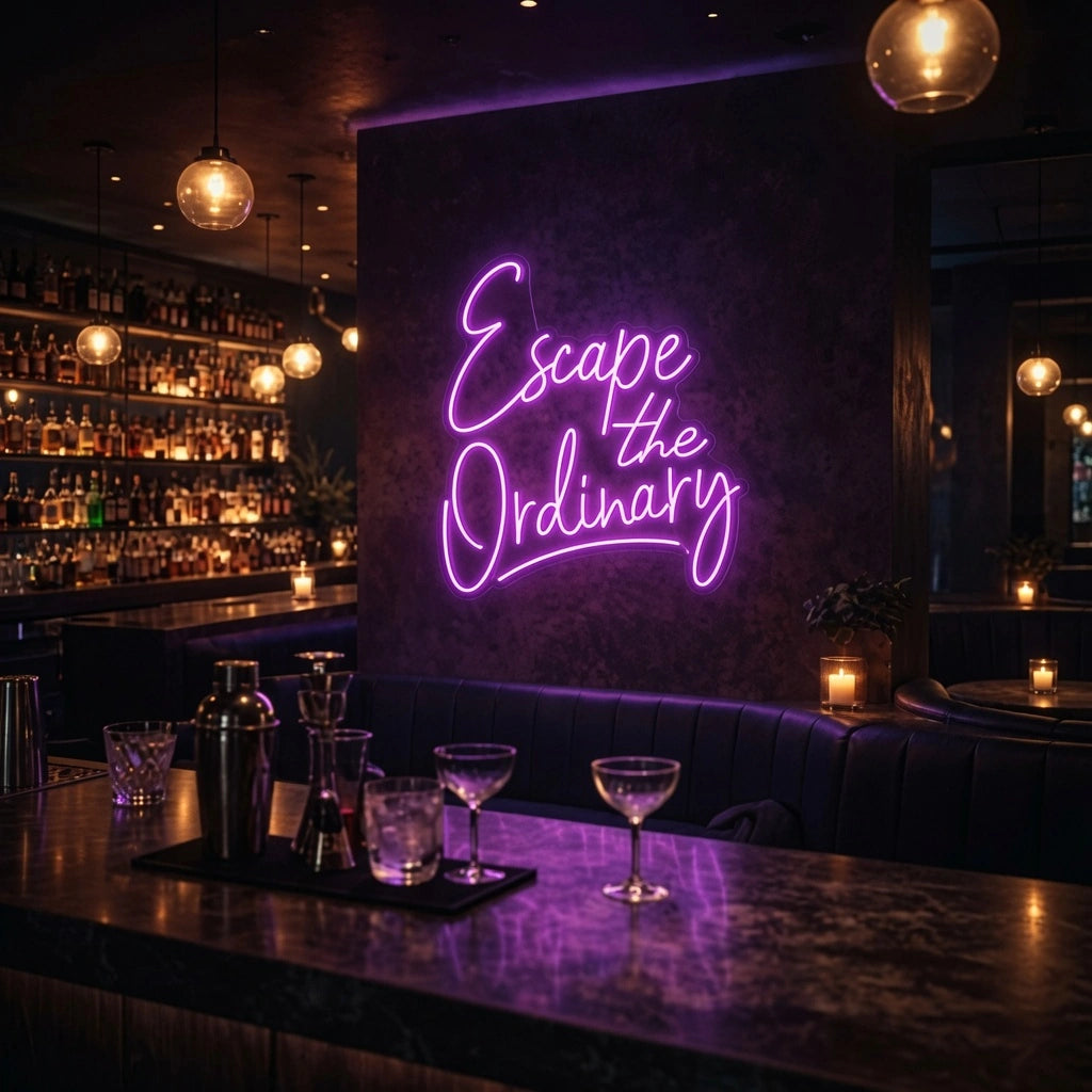 Escape The Ordinary Business LED Neon Sign - 02 High-Converting Product Image